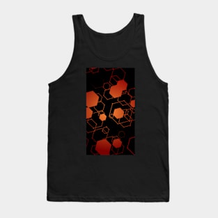 Radiant Ember Hexagons Tank Top